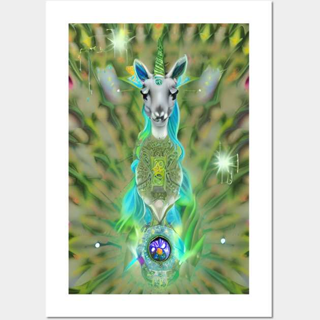 Multidimensional Llama Unicorn Wall Art by Nirvana Llamas